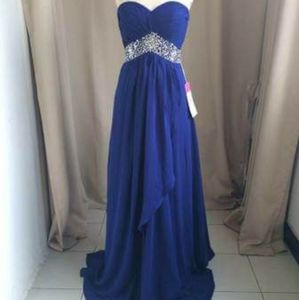 Royal Blue Formal Long Maxi Dress Custom size 8